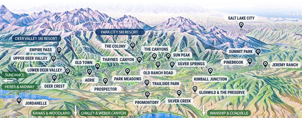 Park City Illustrated map